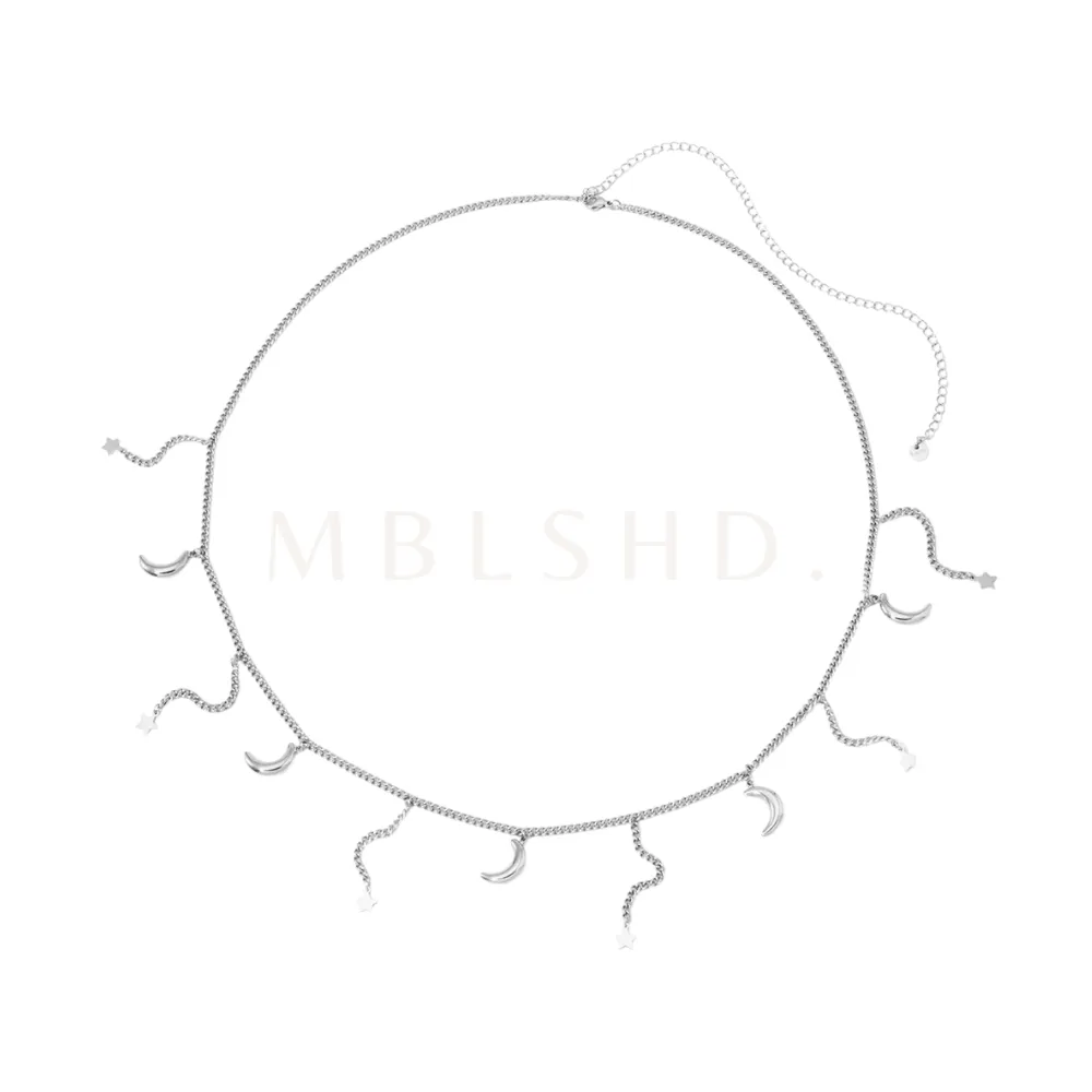 Moon & Stars Belly Chain Silver