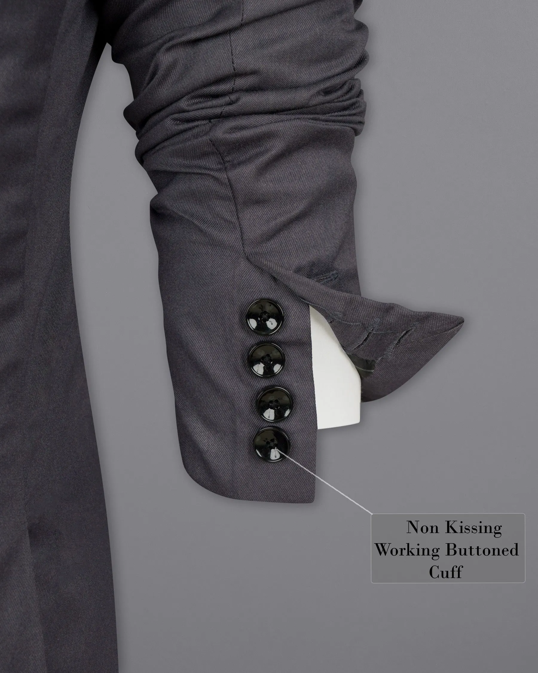 Mulled Grey Wool Rich Blazer