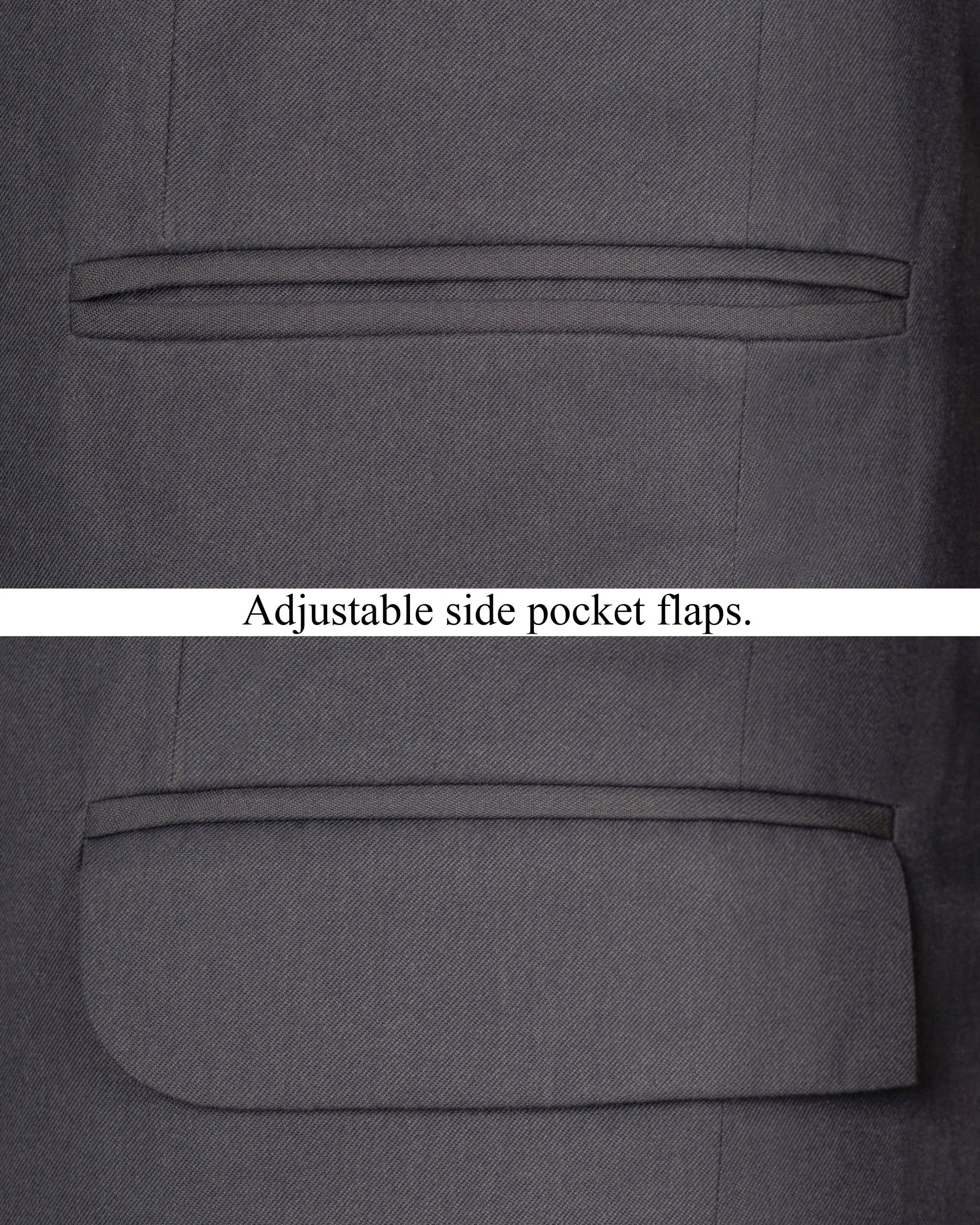 Mulled Grey Wool Rich Blazer