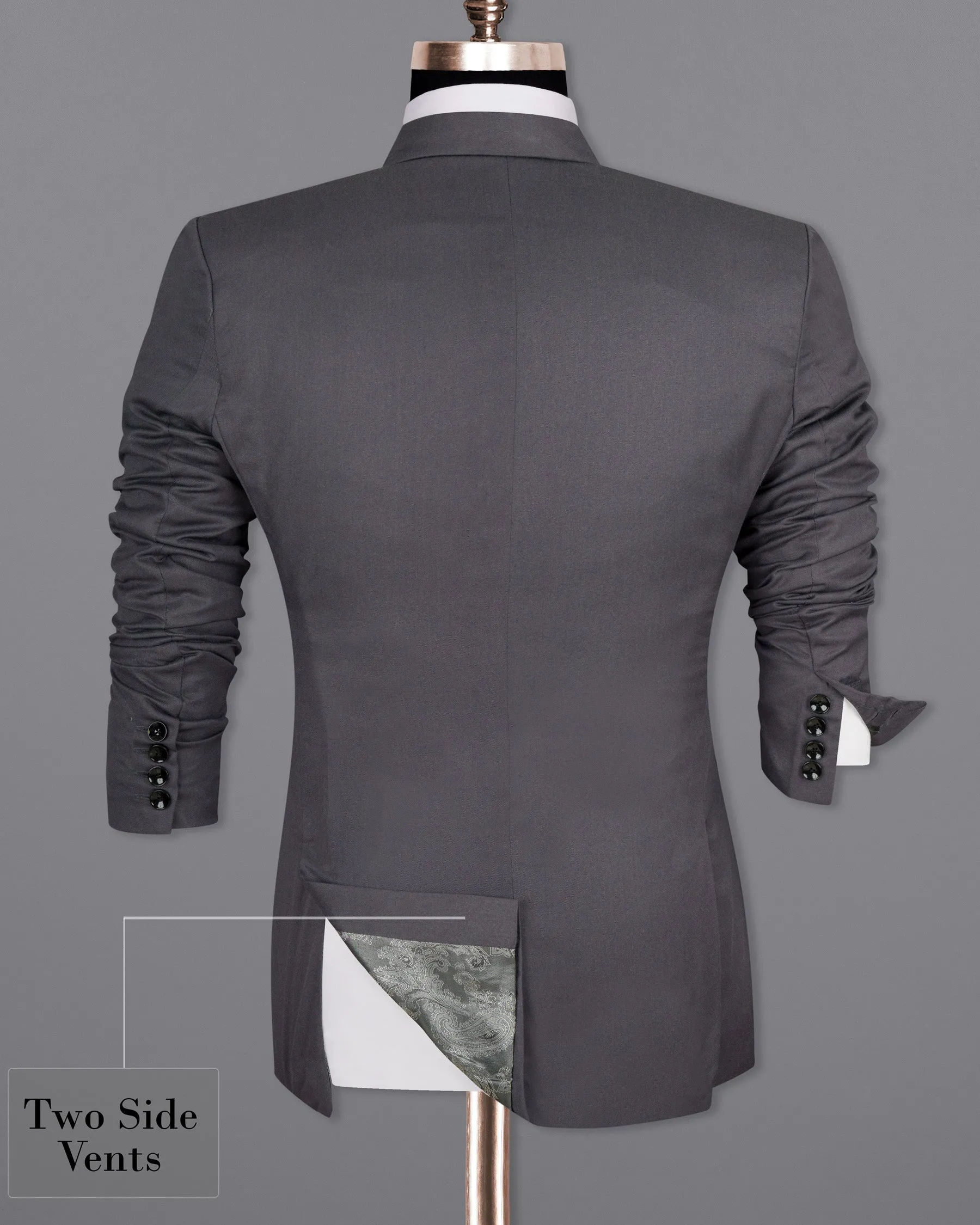 Mulled Grey Wool Rich Blazer