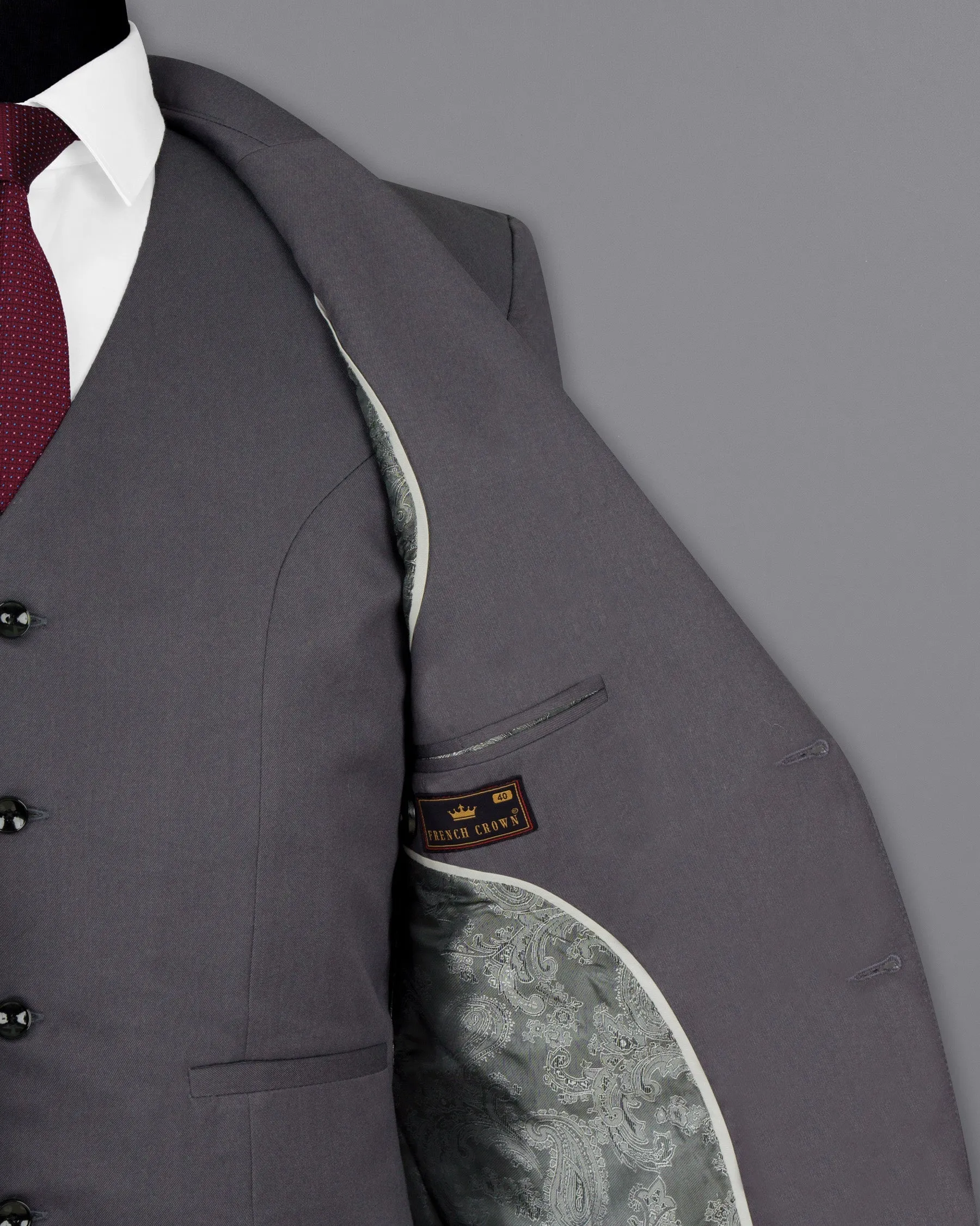 Mulled Grey Wool Rich Blazer