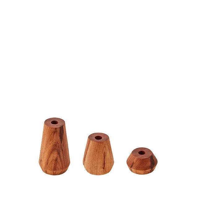 My Butchers Block Vega Candlestick Medium Blackwood MBB-Veg-M-BLK