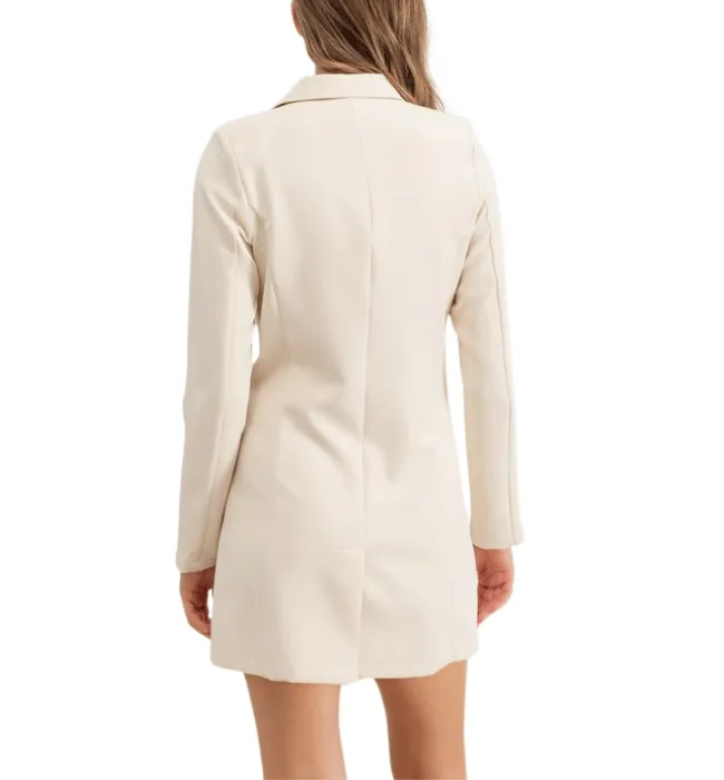 Nadia Double Breasted Tunic Blazer