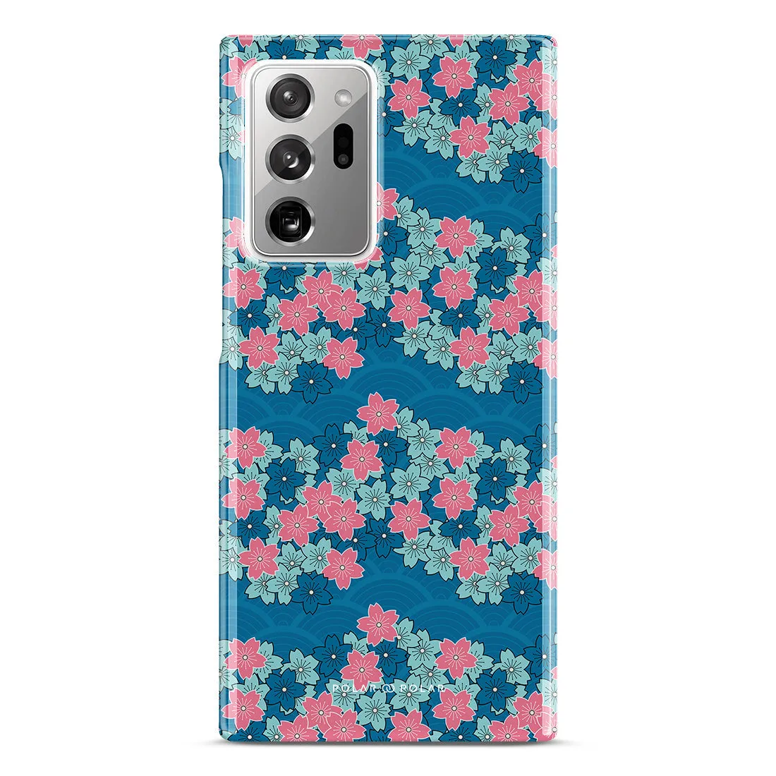 Navy Sakura Wave Custom - Samsung Galaxy Note20 Ultra 5G Case