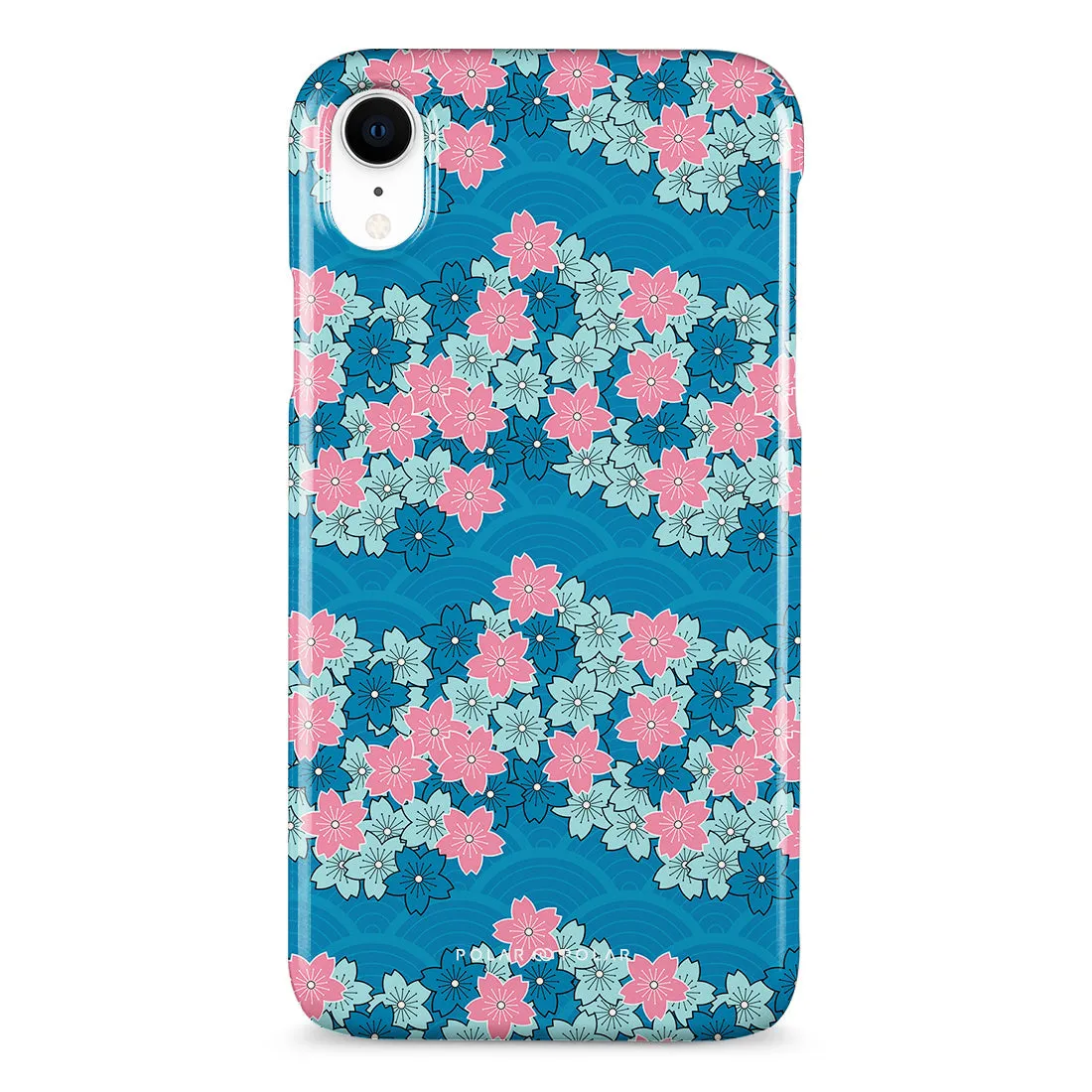 Navy Sakura Wave - iPhone XR Custom Case