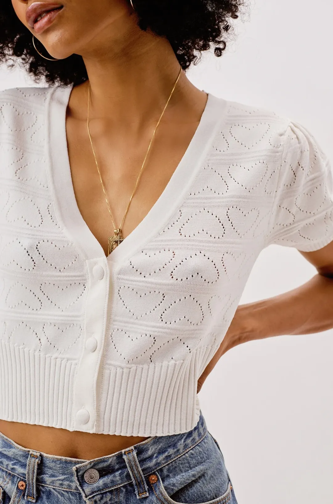 NEVE CROP CARDIGAN