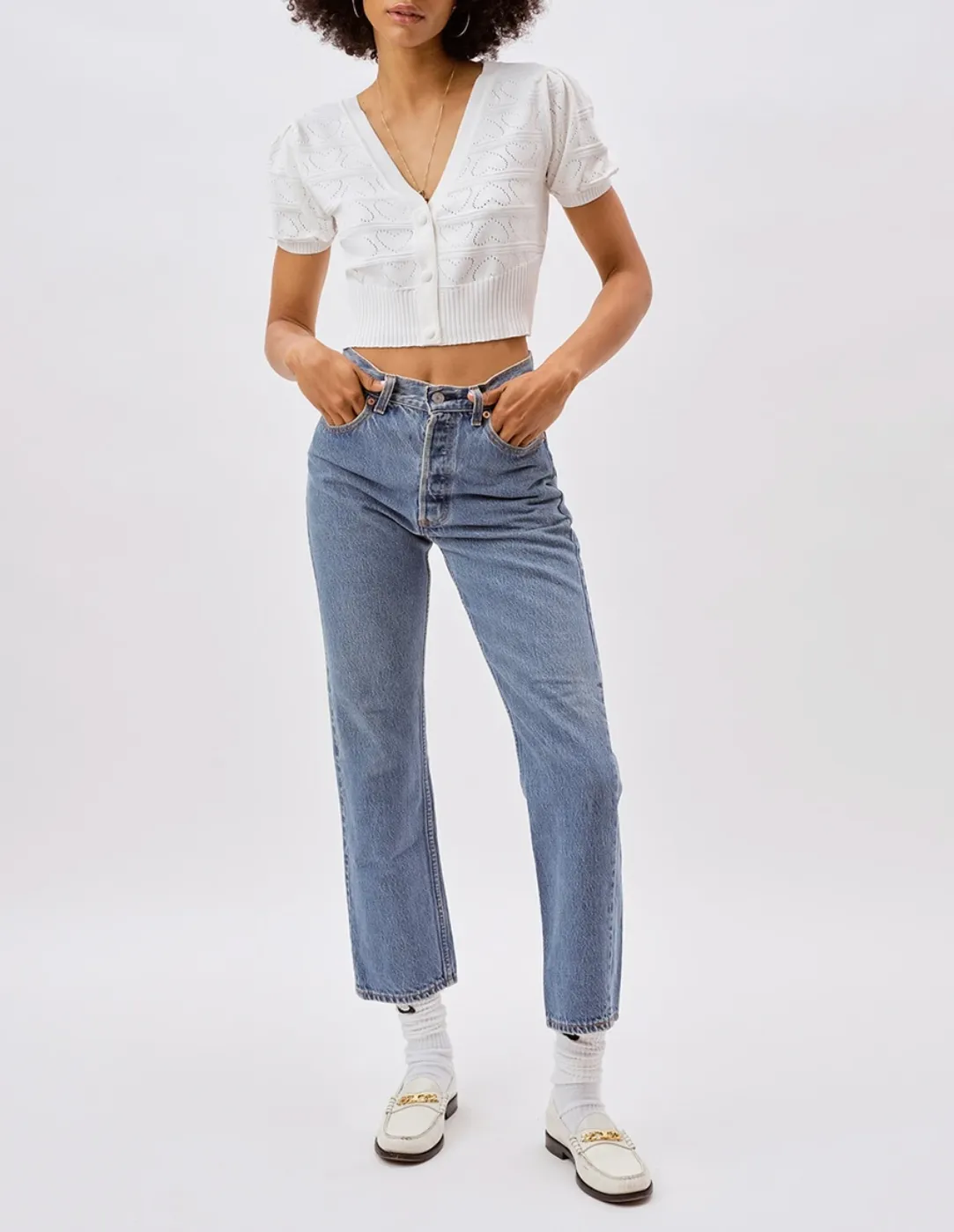 NEVE CROP CARDIGAN