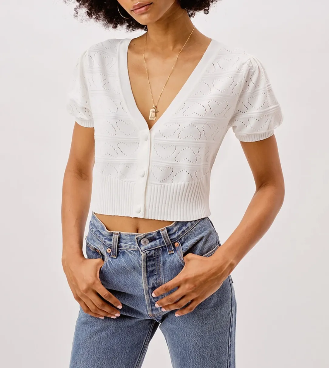 NEVE CROP CARDIGAN