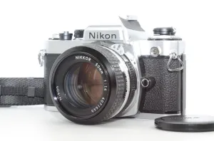 Nikon FE Camera with 50mm f1.8 Lens Silver - Used