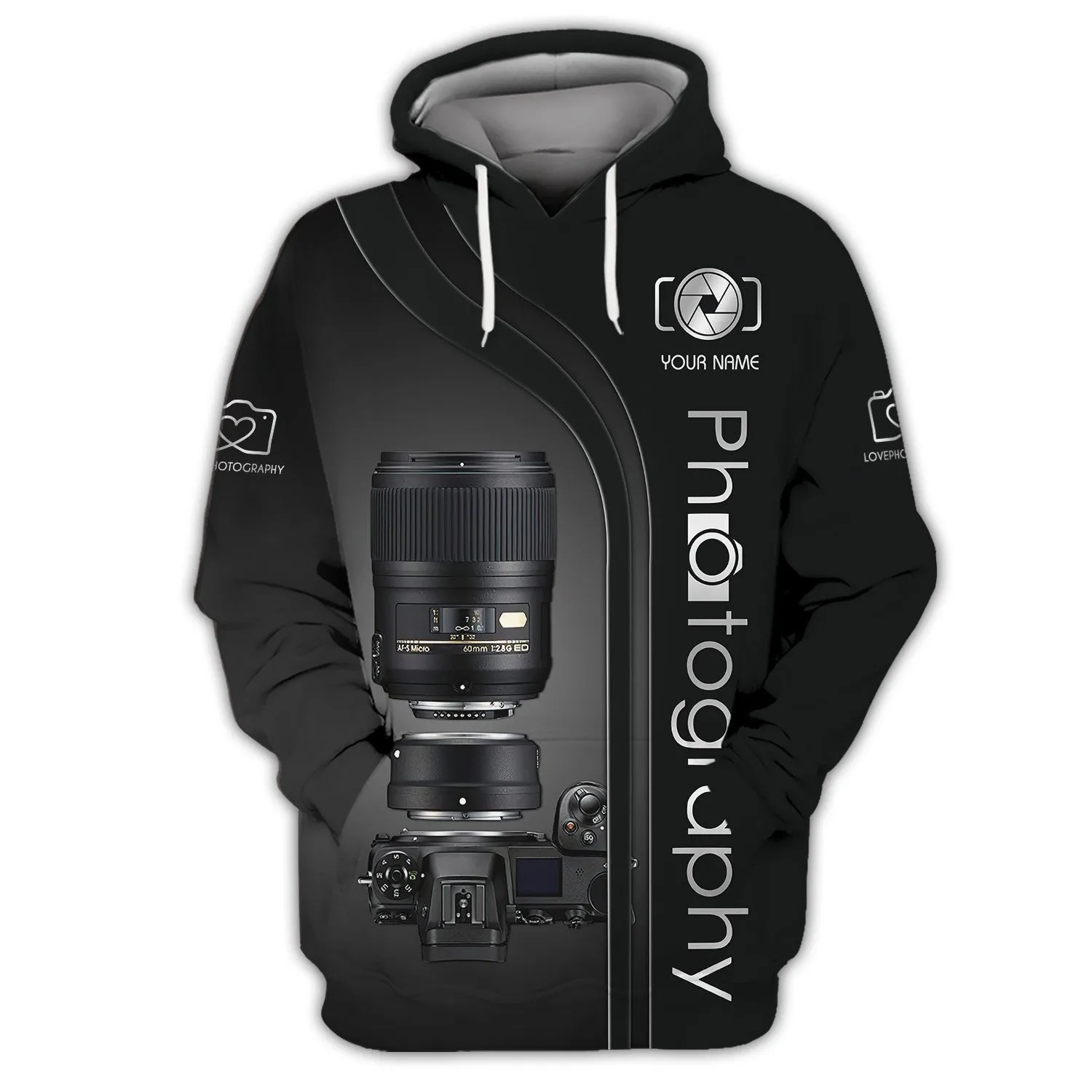 NK Camera 3D Shirts Photography Tshirt Custom Photographer Shirts