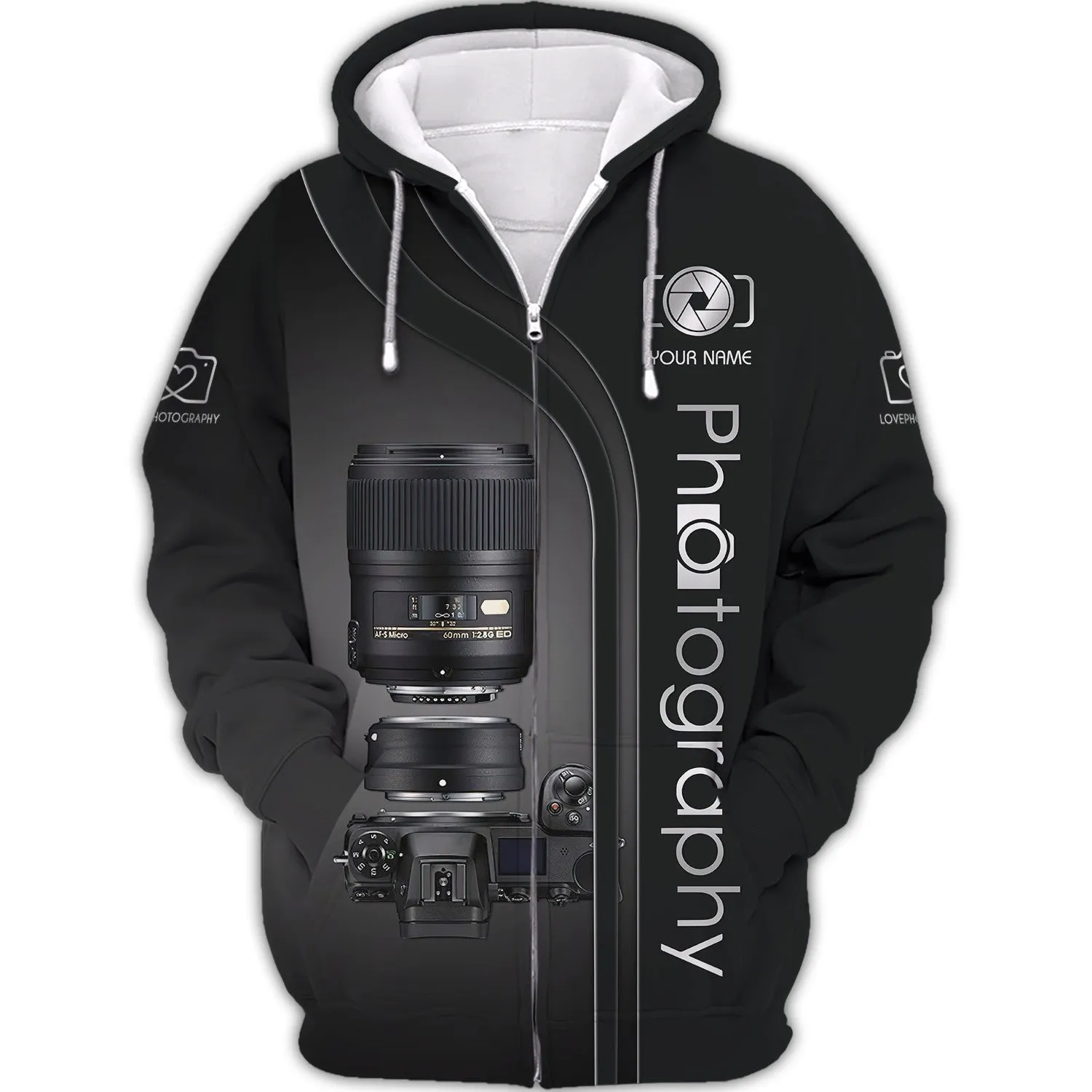 NK Camera 3D Shirts Photography Tshirt Custom Photographer Shirts