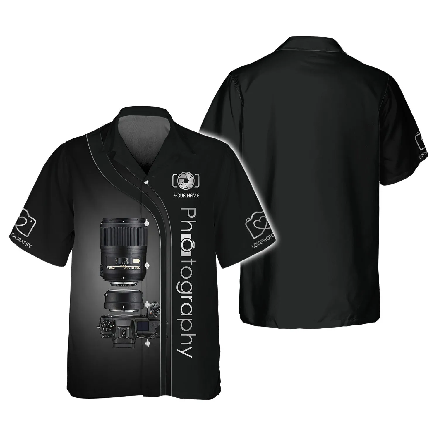 NK Camera 3D Shirts Photography Tshirt Custom Photographer Shirts