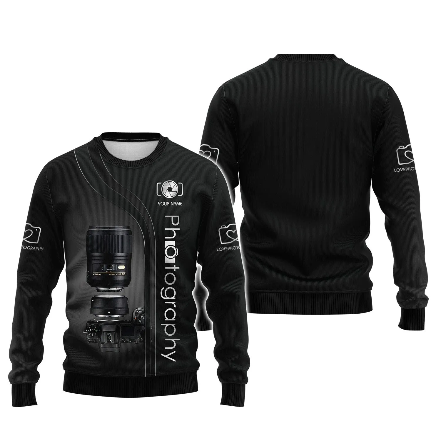 NK Camera 3D Shirts Photography Tshirt Custom Photographer Shirts