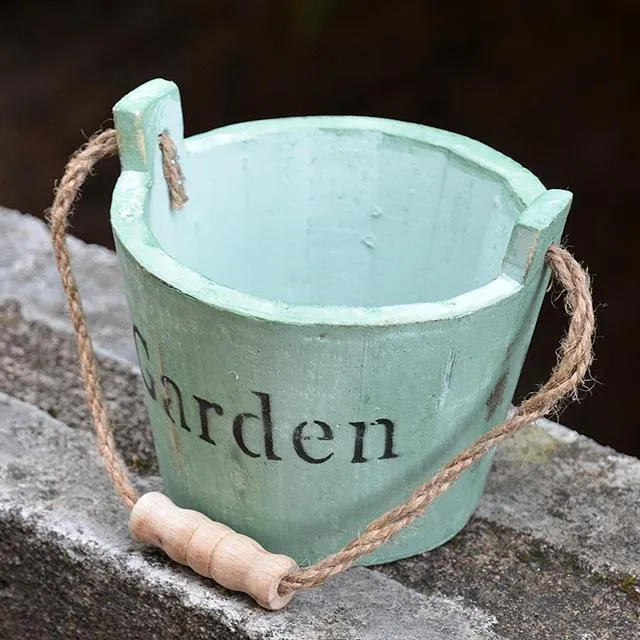 Non-coated Natural Carbonized Wooden Planter