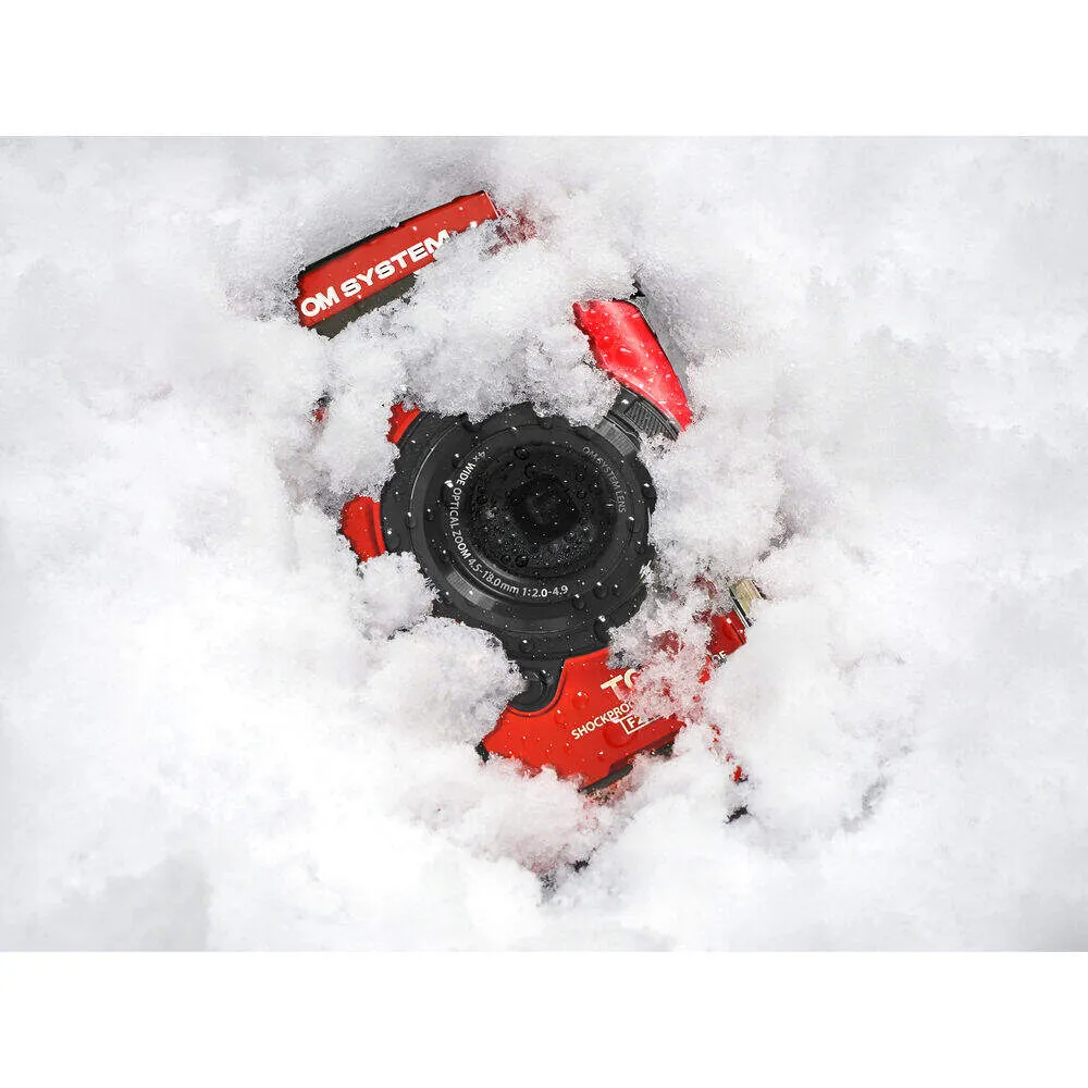 OM System Tough TG-7 Waterproof Camera | Red