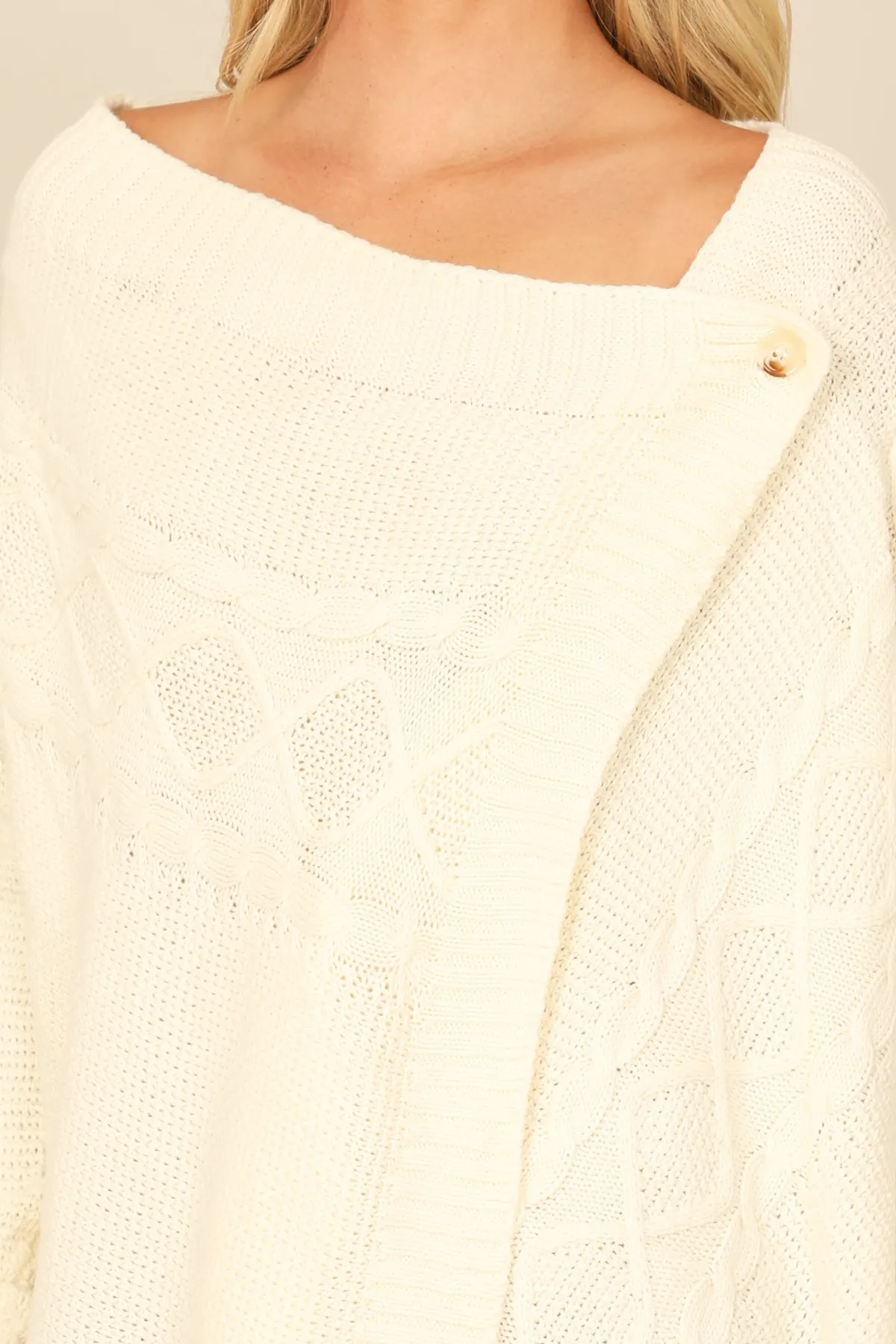 ONE SIDE BUTTON LONG SLEEVE CARGDIGAN