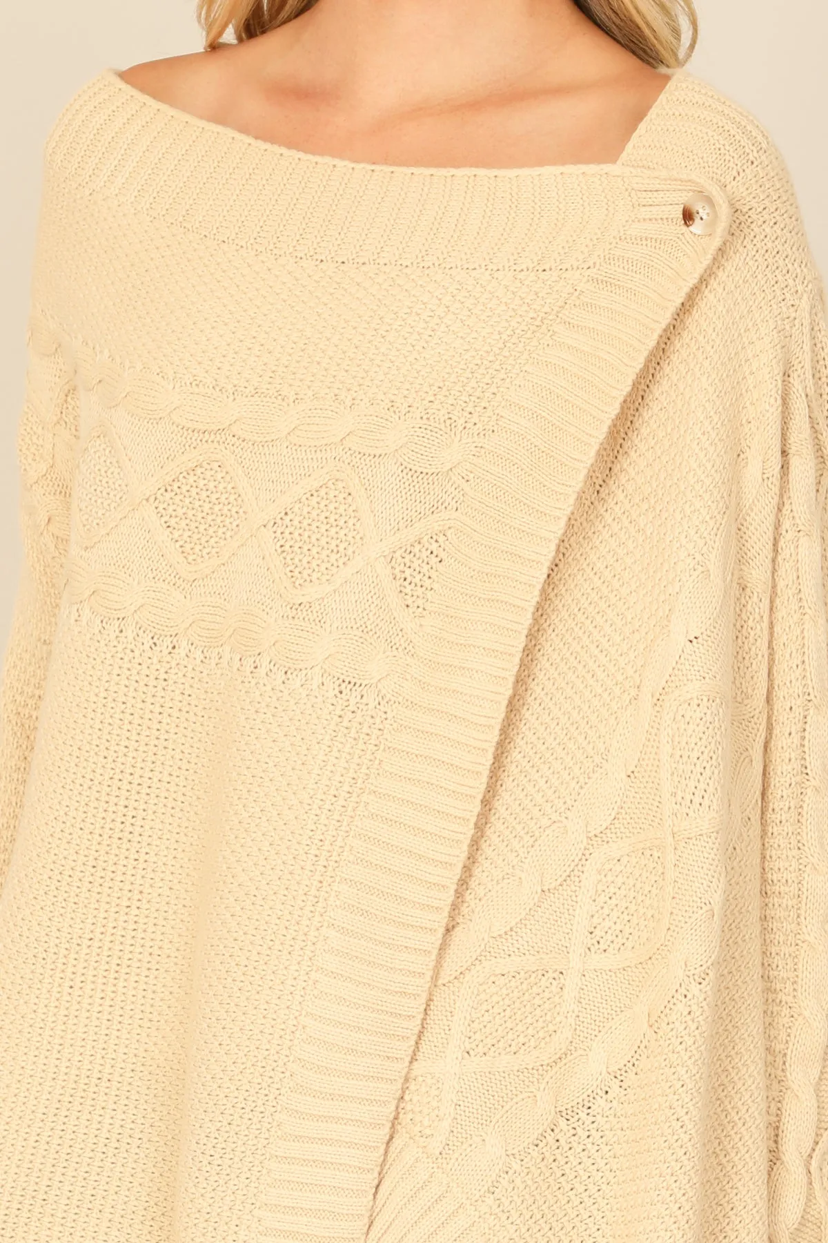 ONE SIDE BUTTON LONG SLEEVE CARGDIGAN