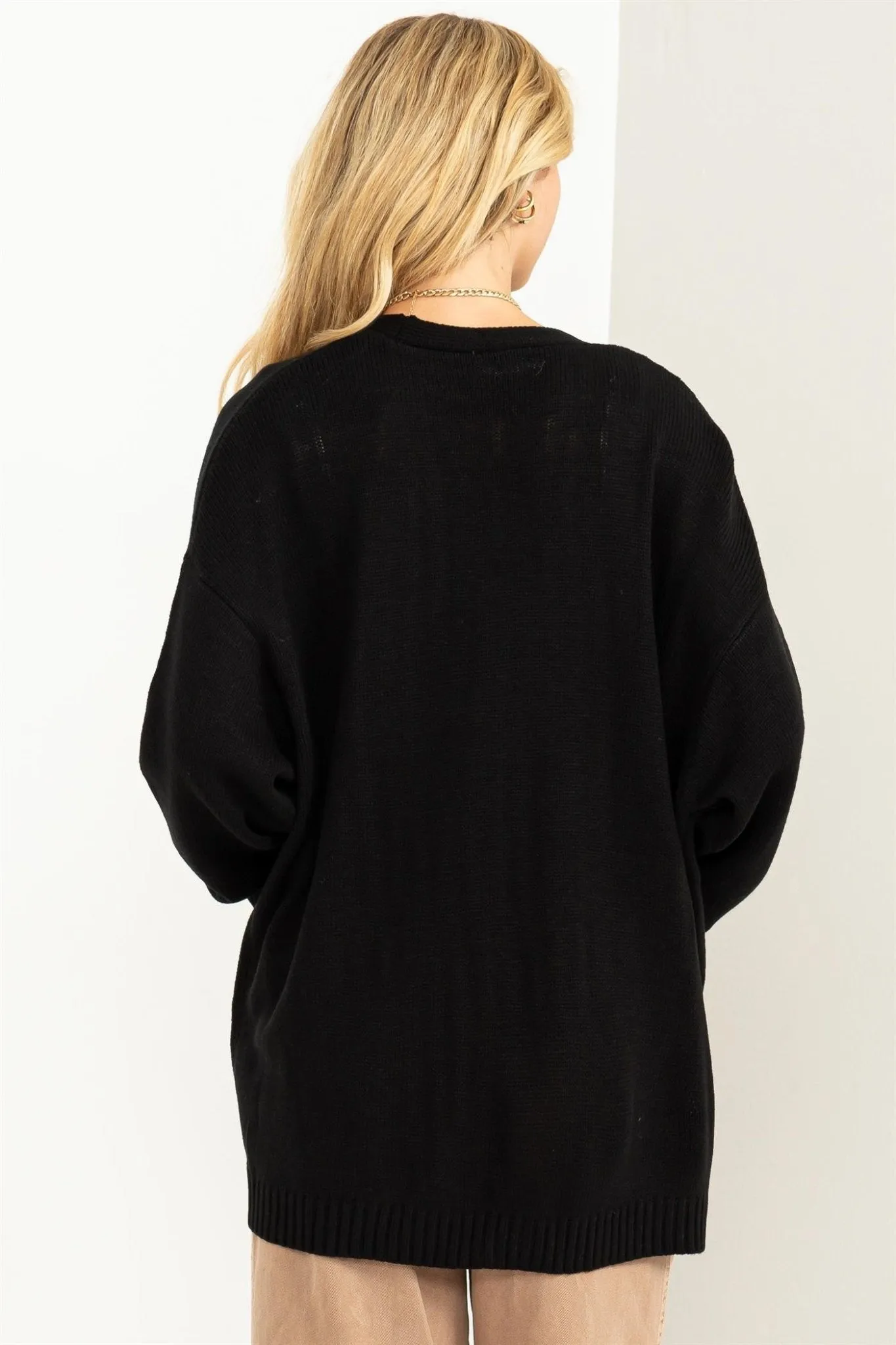 Open Front Cardigan Sweater