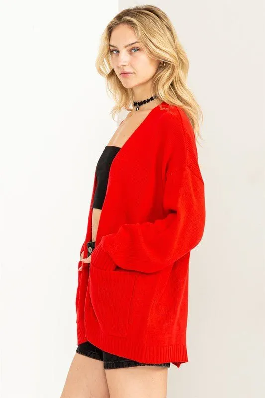 Open Front Cardigan Sweater