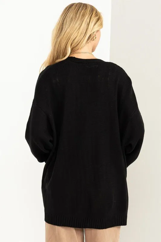 Open Front Cardigan Sweater
