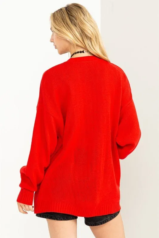 Open Front Cardigan Sweater
