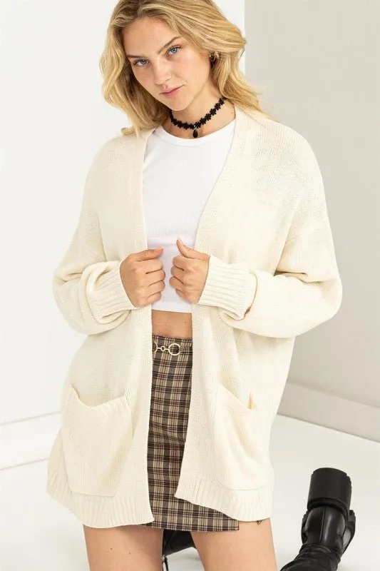 Open Front Cardigan Sweater