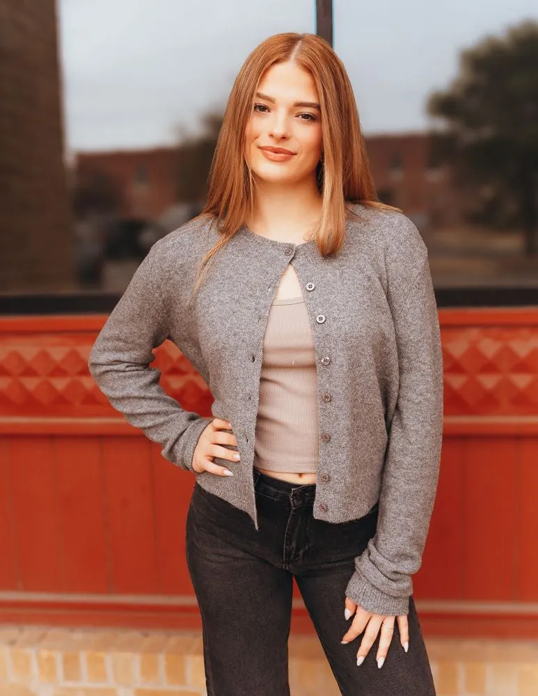 Outlook Cardigan Classic Heather Grey ZW244484