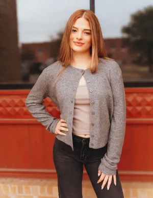 Outlook Cardigan Classic Heather Grey ZW244484