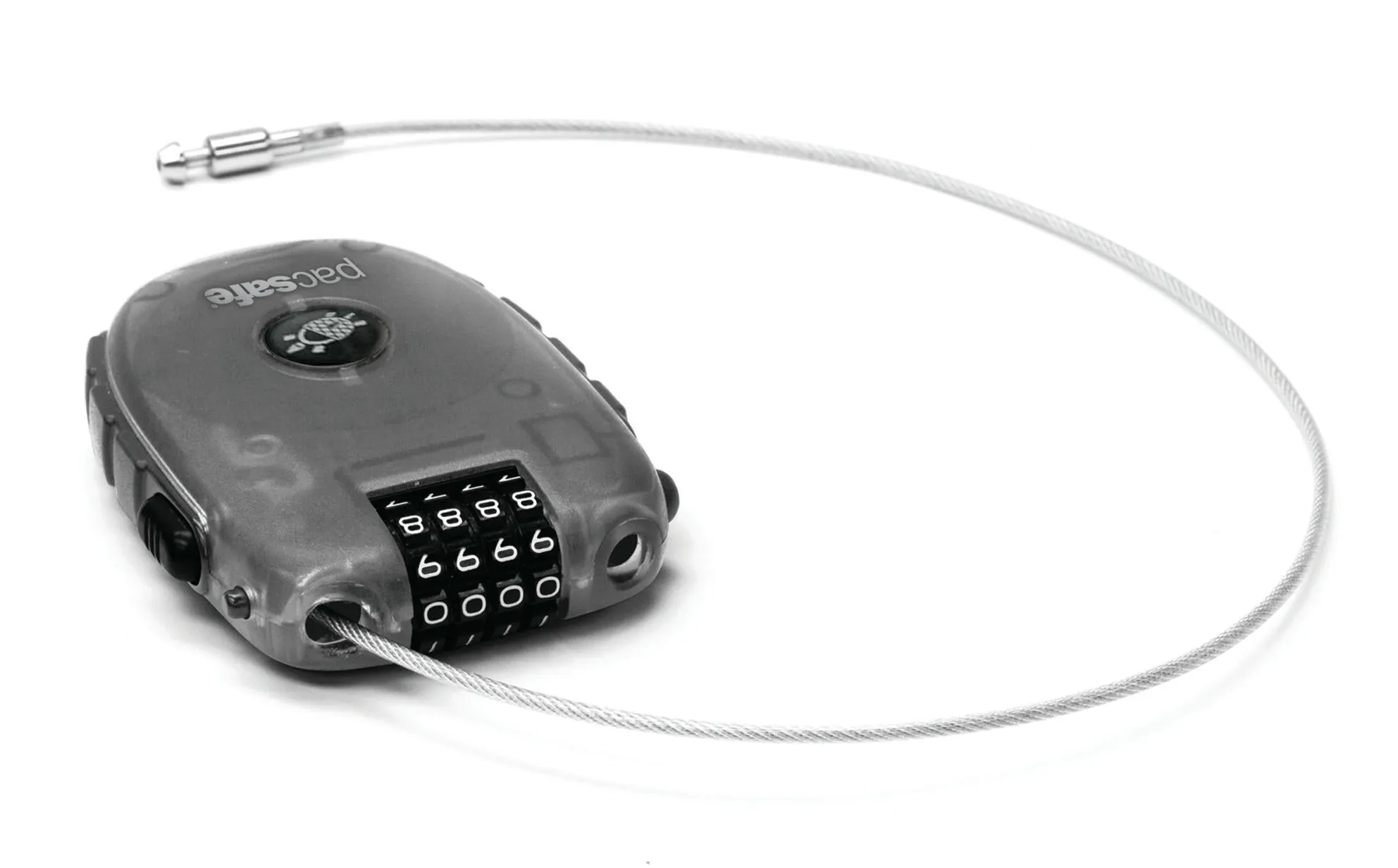 Pacsafe RetractaSafe 4-Dial Retractable Cable Lock
