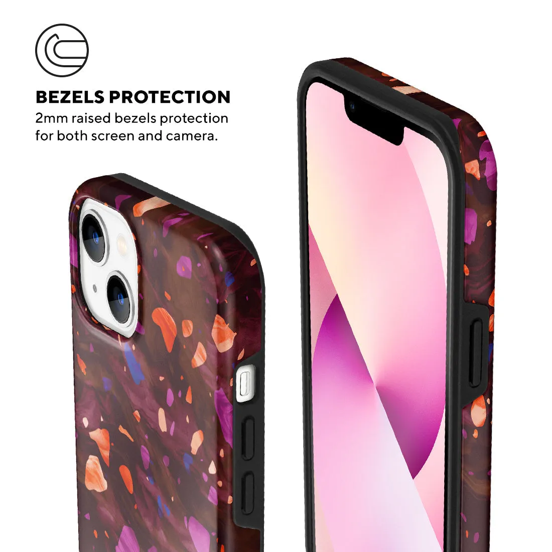 Paprika Terrazzo Gem Custom - iPhone 13 Case