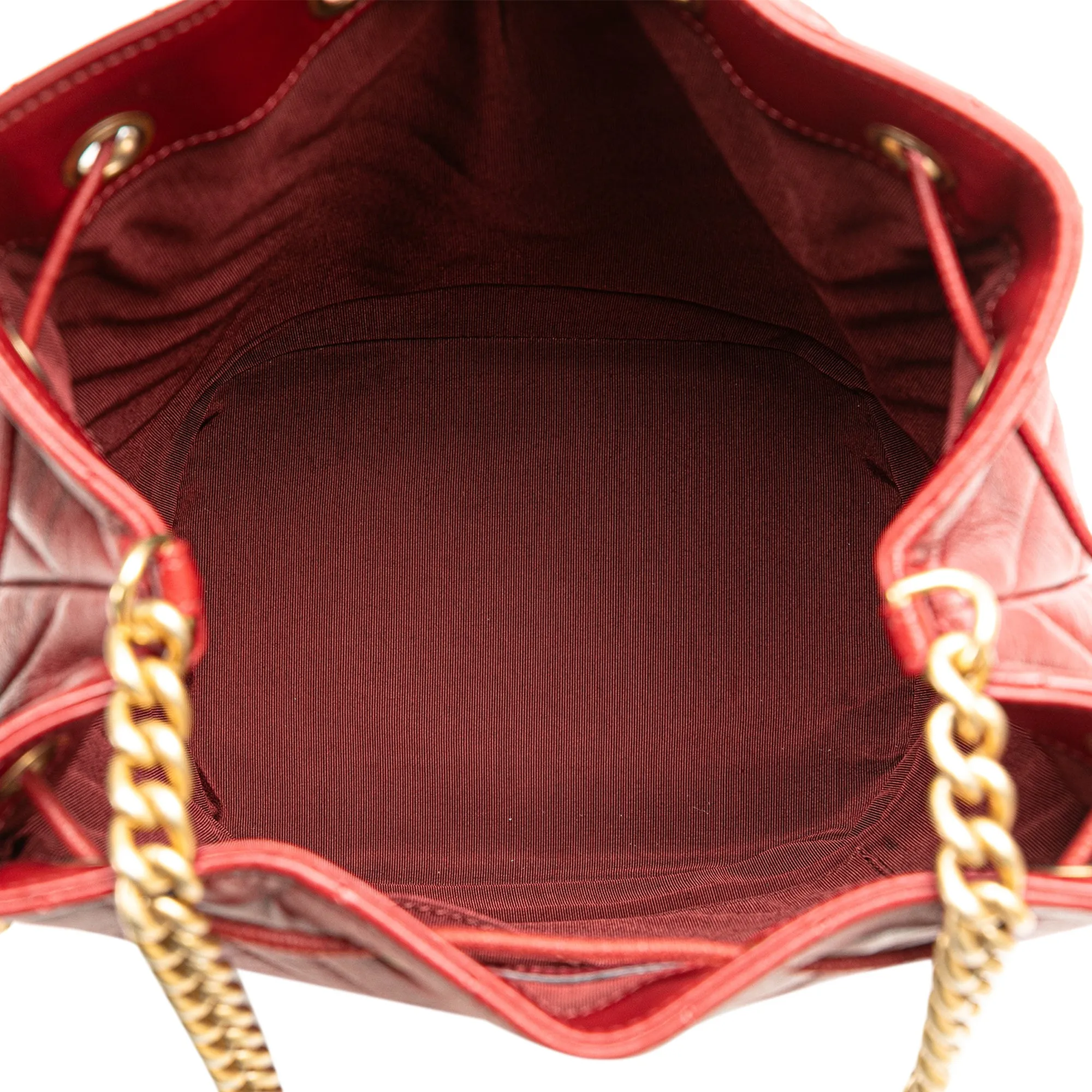 Paris Cosmopolite Medium Chevron Lambskin Bucket Bag