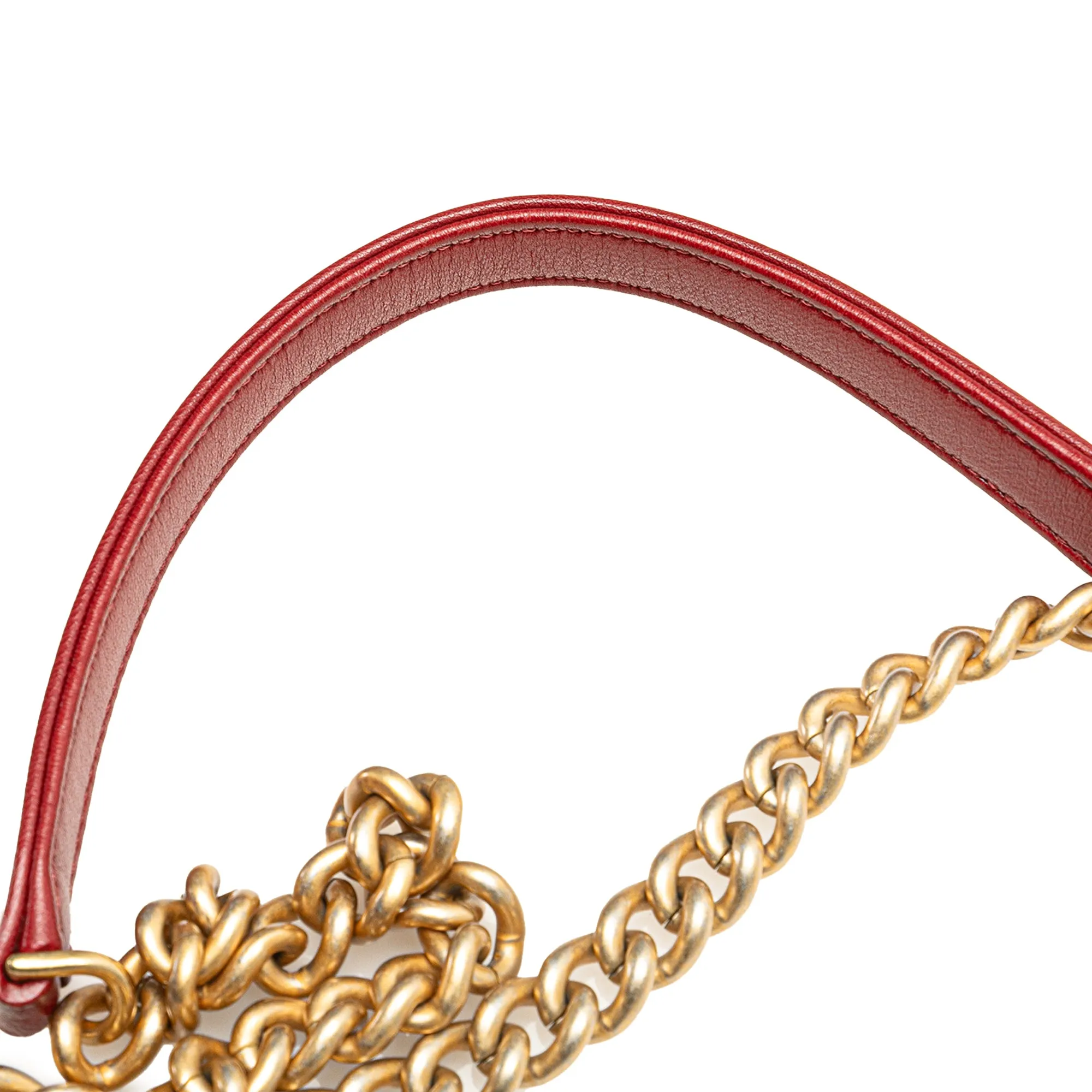 Paris Cosmopolite Medium Chevron Lambskin Bucket Bag