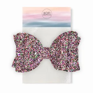 Peppermint Josie | Glitter Hair Bow