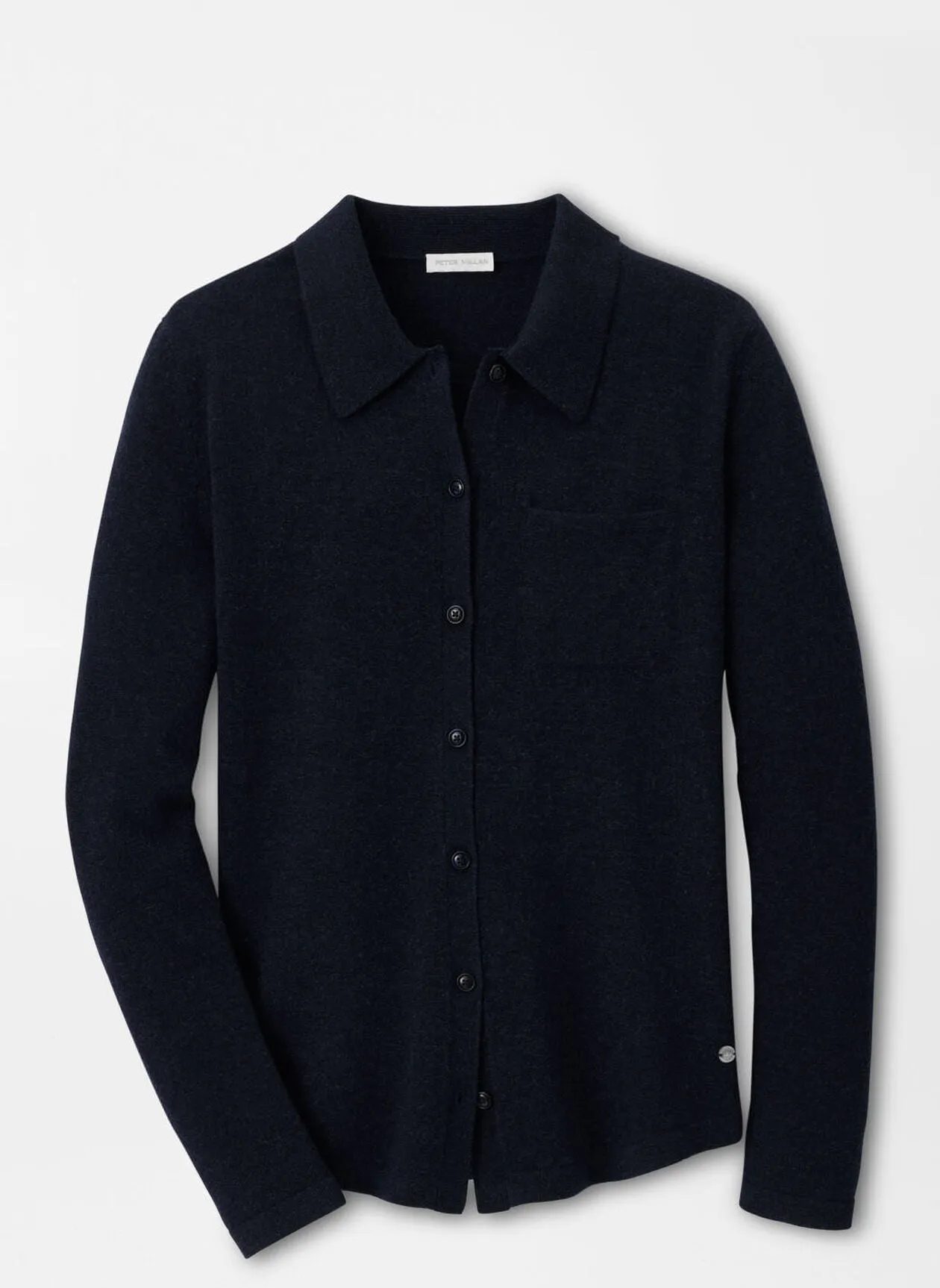 Peter Millar Womens Katharine Collared Cardigan - NAVY