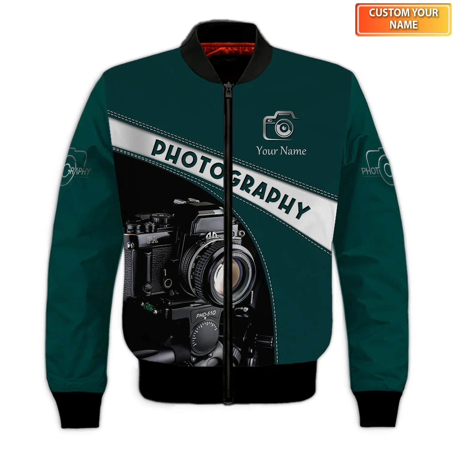 Photography 3D Shirts Camera Pattern Design Photographer, Videographer Shirts