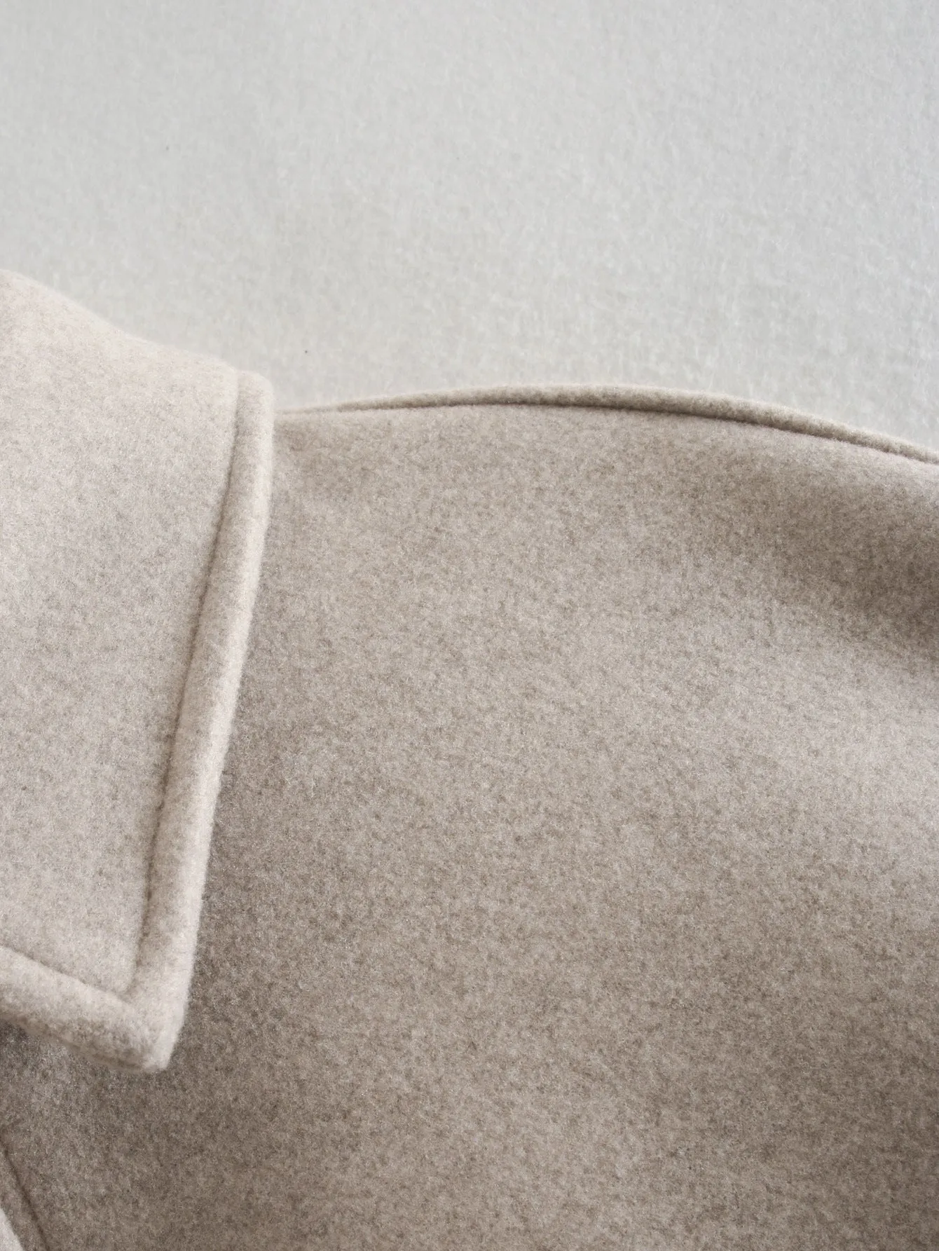 Pile Collar Bubble Sleeve Single-breasted Outerwear