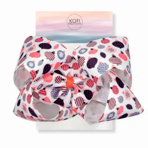 Pink Festive Ribbon Hair Bow