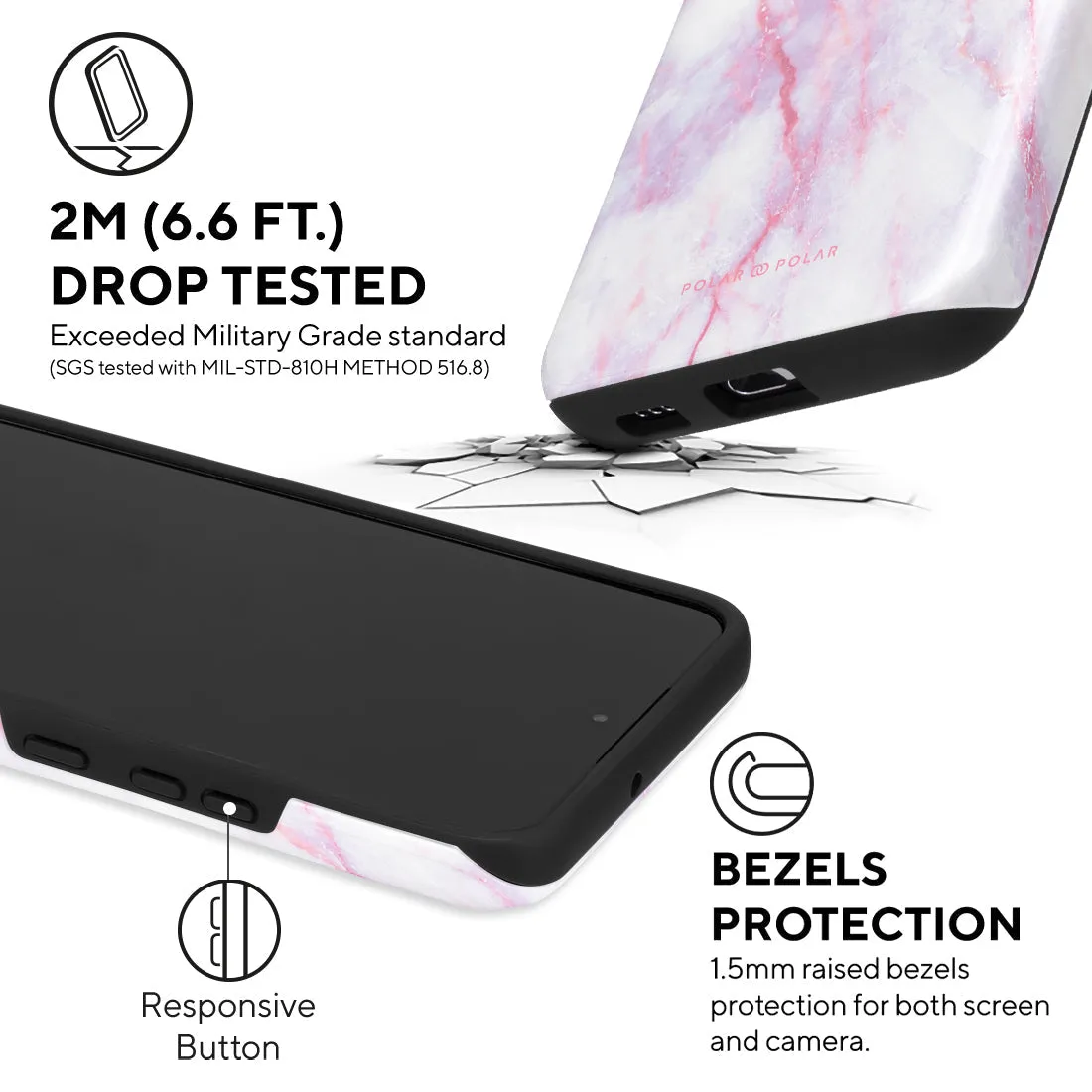 Pink White Custom - Samsung Galaxy S22  5G Case