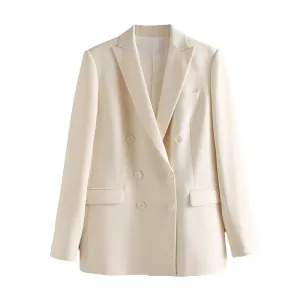Pockets Female Outerwear Chic Tops