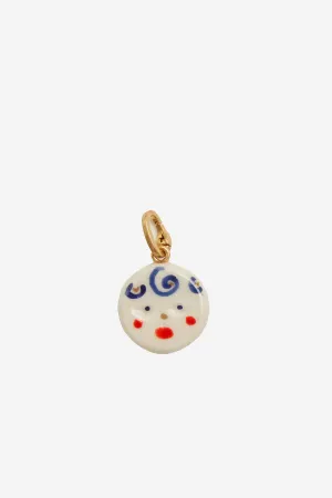 Porcelain Disc Charm