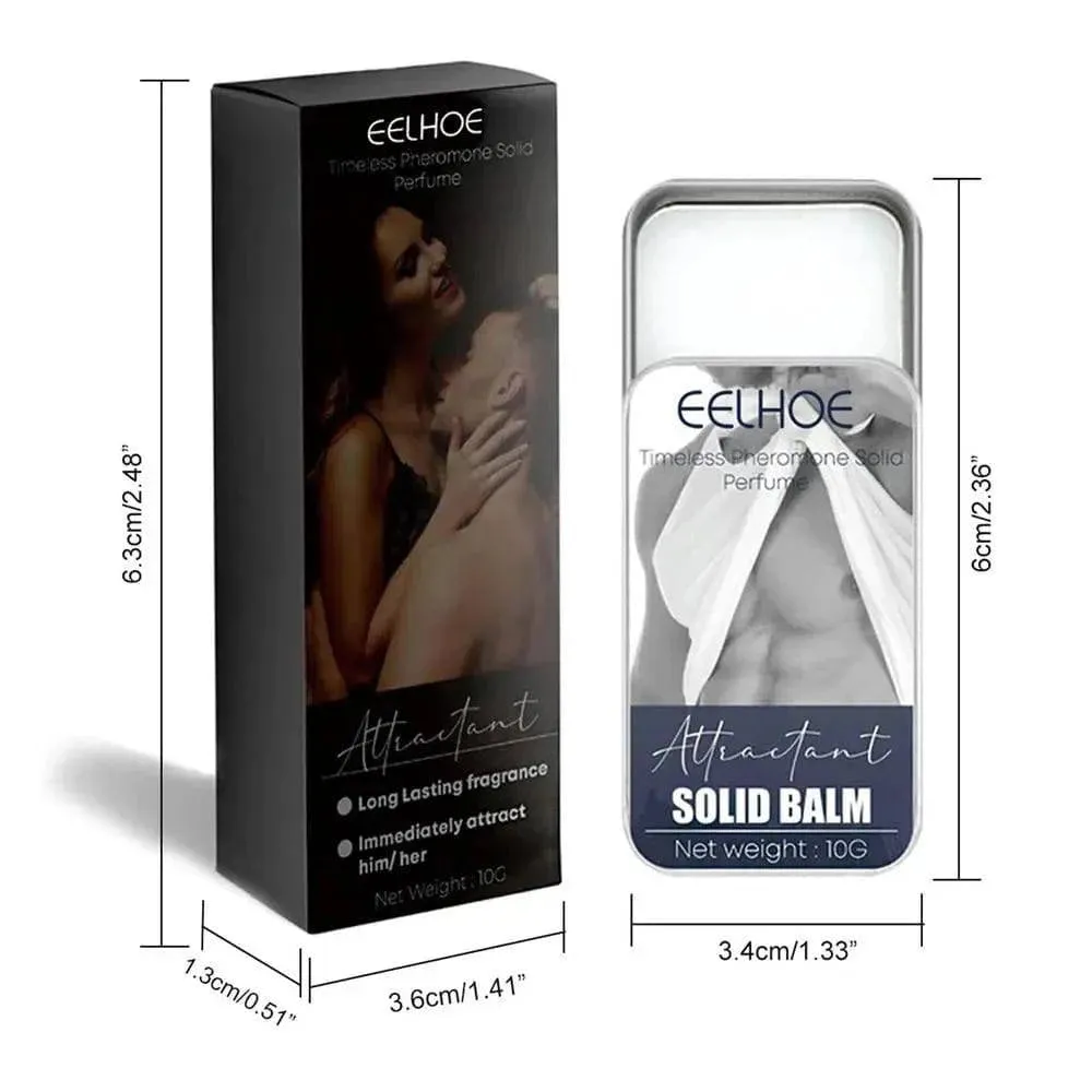 Portable Pheromone Cologne Solid Perfume - Long-Lasting Natural Fragrance
