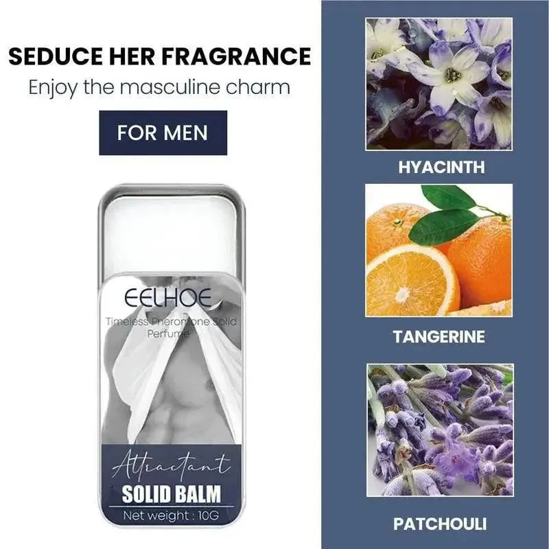 Portable Pheromone Cologne Solid Perfume - Long-Lasting Natural Fragrance