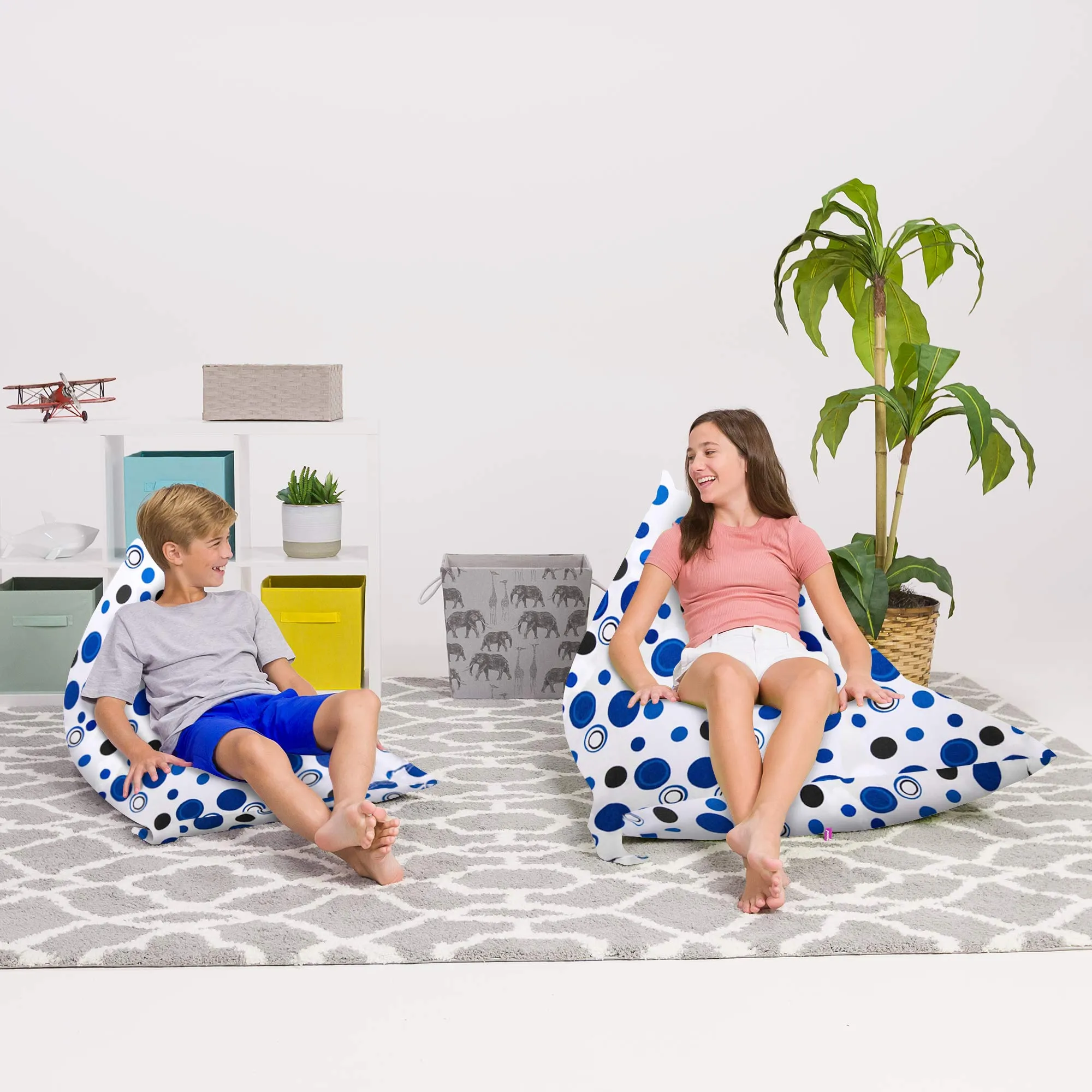 Posh Creations Bean Bag Chair for Kids and Teens -Twist Chair