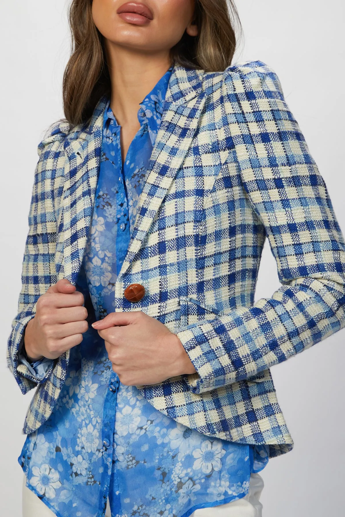POUF SLEEVE ONE BUTTON BLAZER