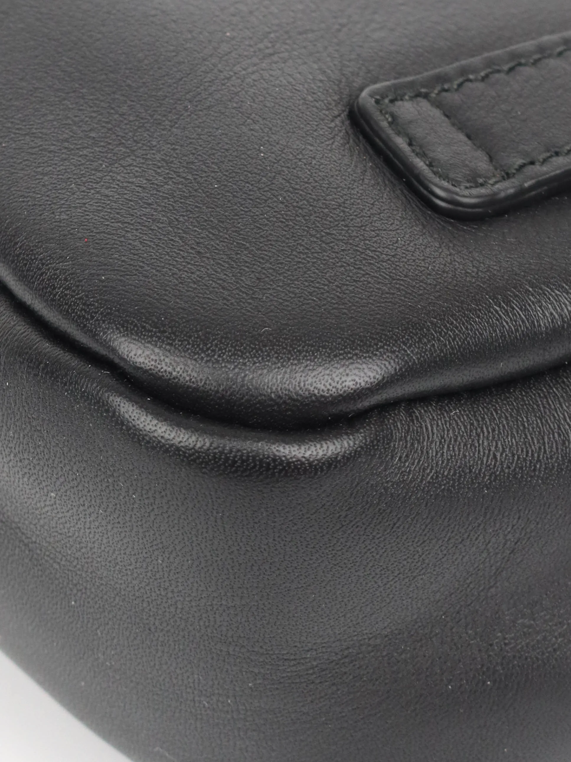 Prada Black Leather Compact Camera Bag