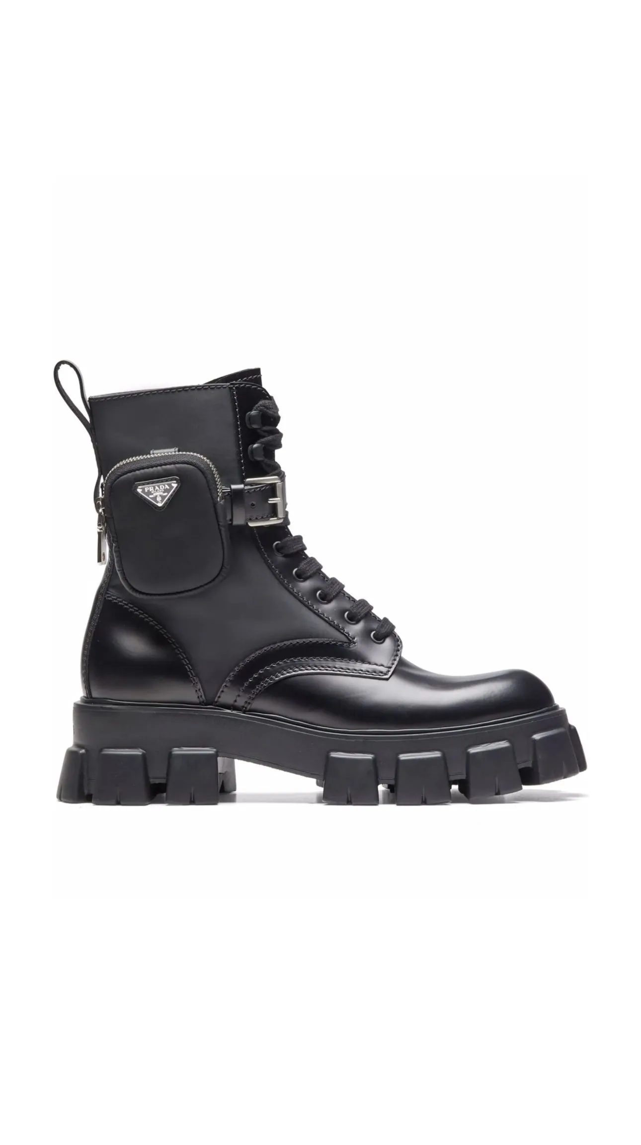 Prada Moonlith pouch-detail ankle boots