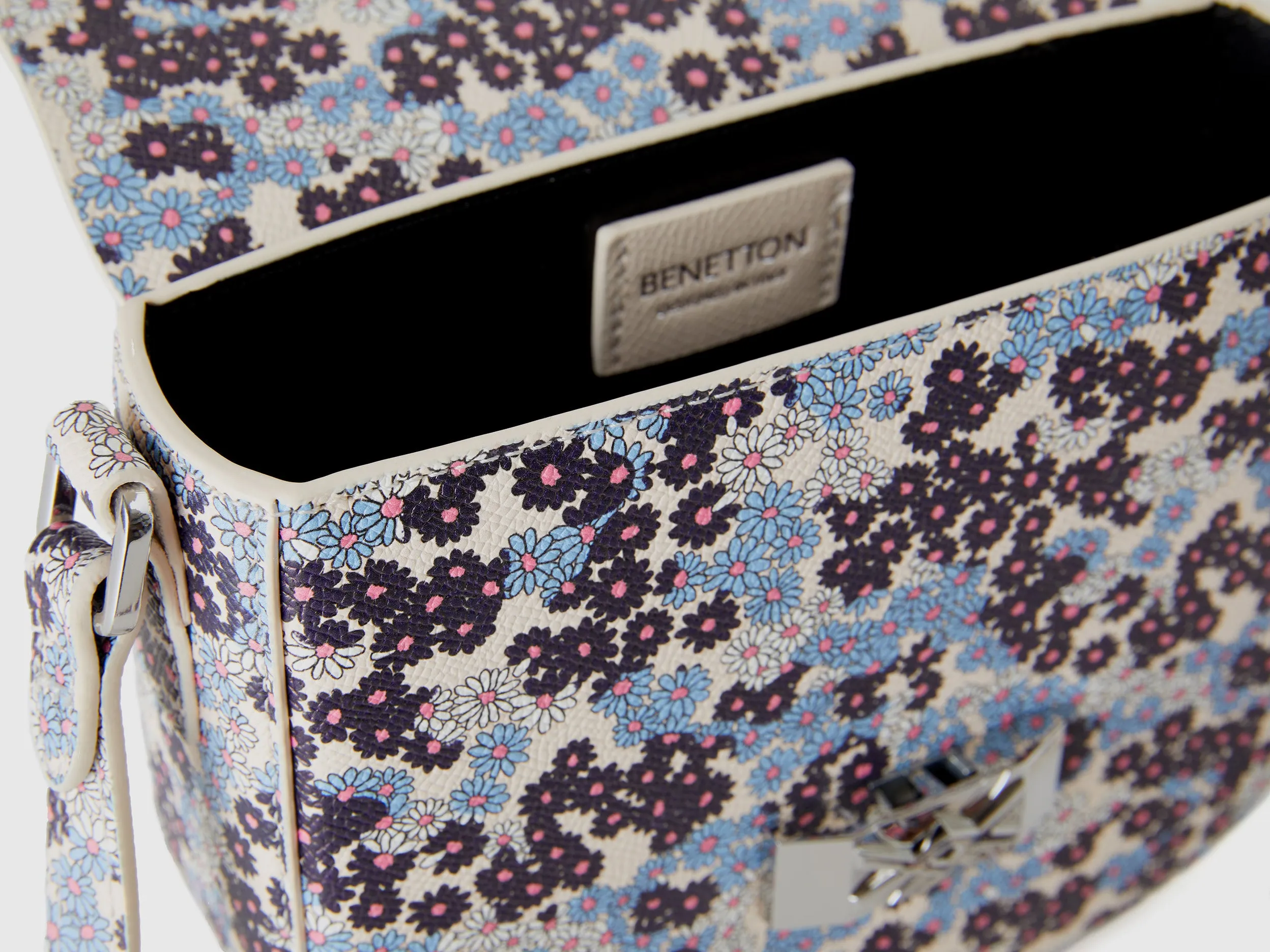 Printed Magnetic Closure Sling Bag