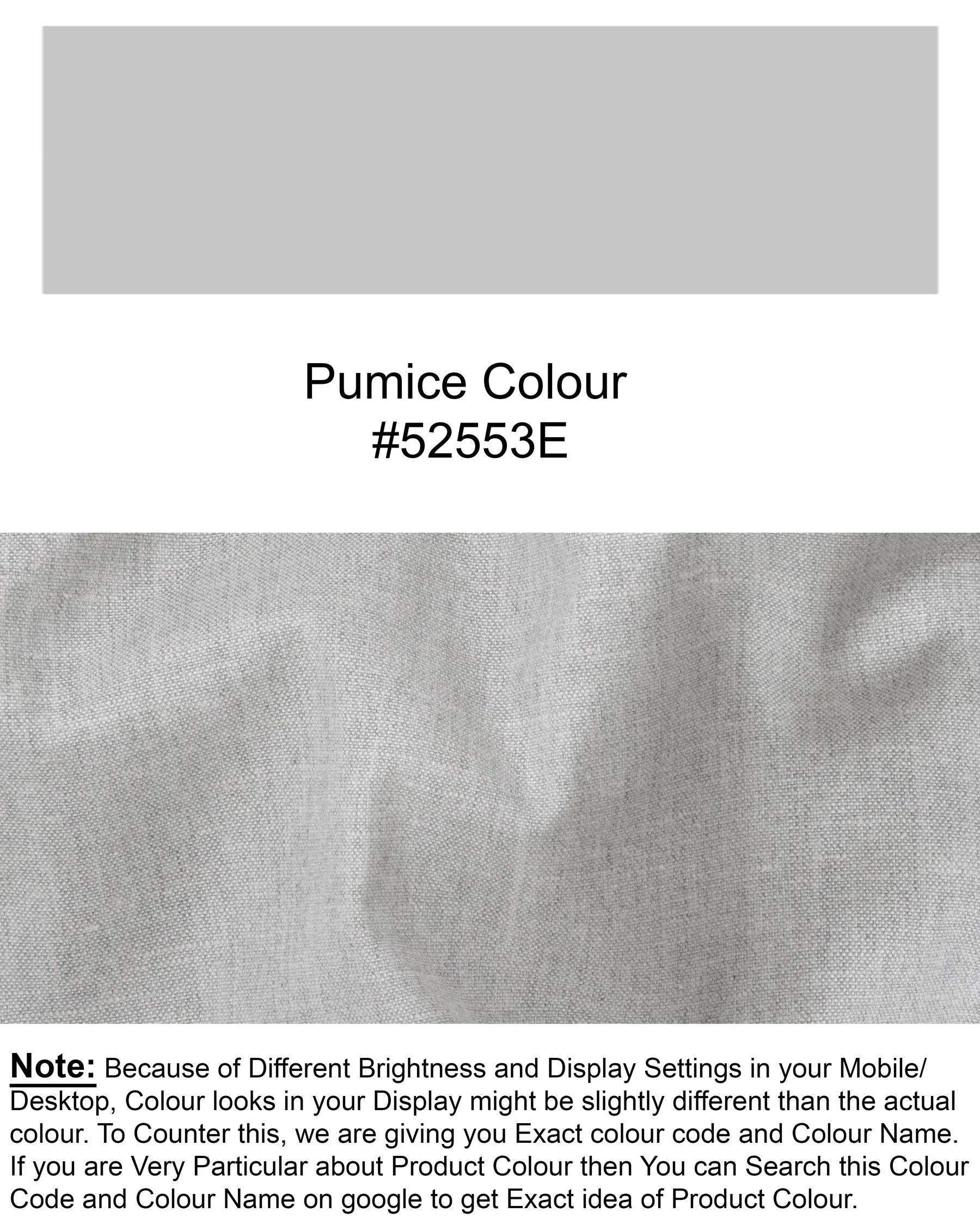Pumice Grey Double-Breasted Wool Rich Blazer