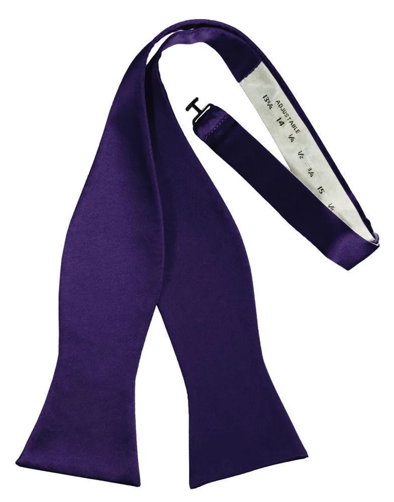 Purple Luxury Satin Bow Tie