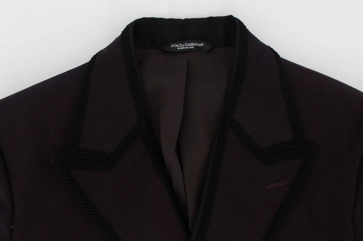 Purple Torero Slim Fit Stretch Blazer